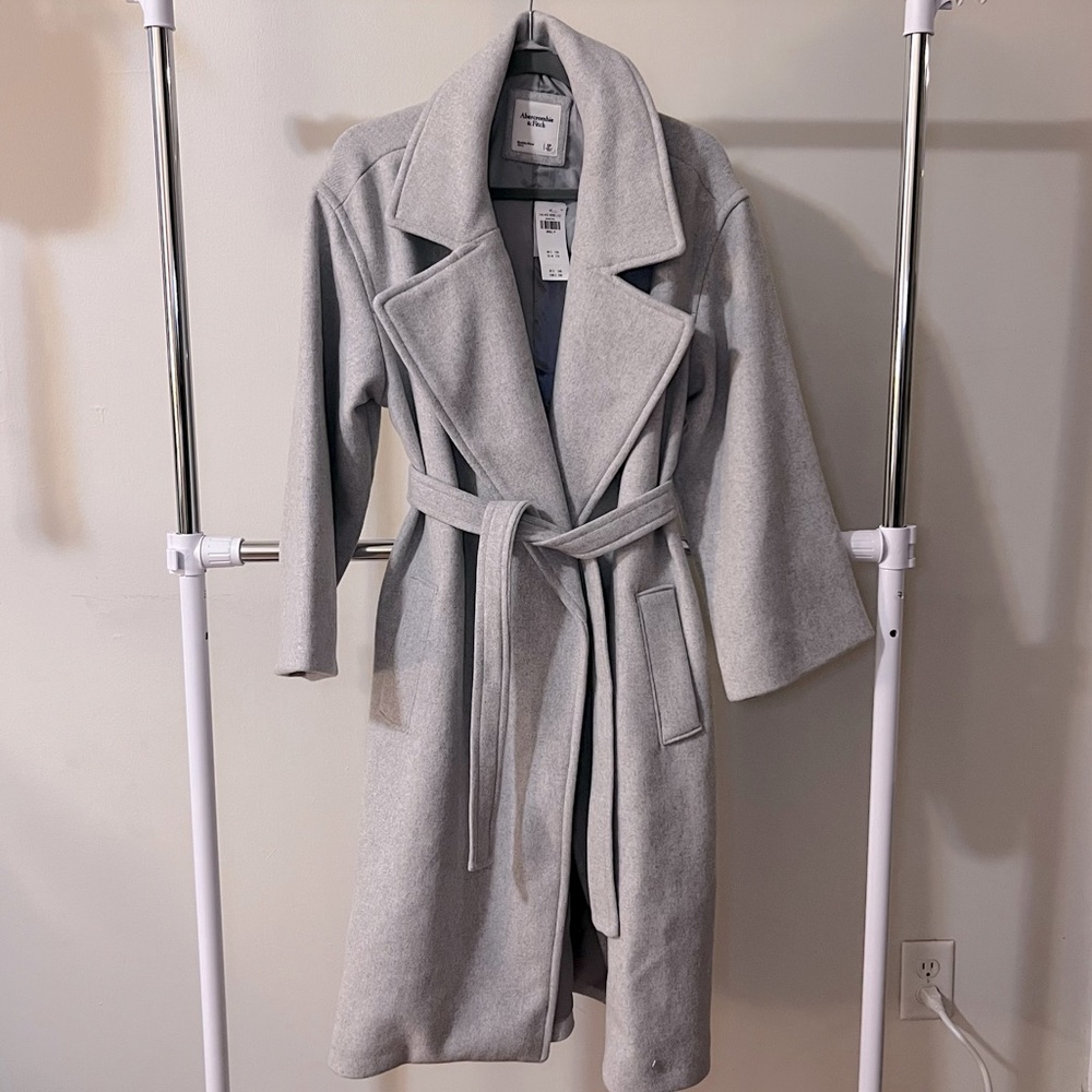 Abercrombie Slouchy Wrap Coat